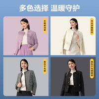 波司登(BOSIDENG)奥莱专供反季清仓春秋轻薄鹅绒羽绒服女小香风百搭显瘦外套 【店长推荐】9X08 155/80A