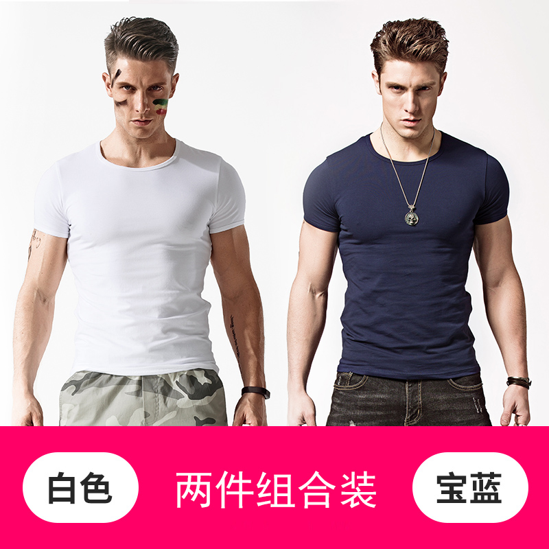  JOONSVIP/简束 纯色棉质 男士T恤套装