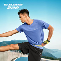 斯凯奇 男女款短袖T恤夏季吸湿速干凉感运动休闲瑜伽跑步衣训练衣