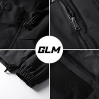 GLM夹克男连帽秋冬季潮牌防风百搭日系户外保暖运动上衣外套 卡其 L (130斤左右)