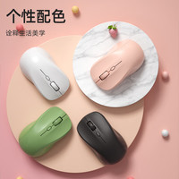 B.O.W航世 M138 笔记本无线鼠标外接USB电脑台式轻音充电办公家用可爱女生便携 元气粉-2.4G无线鼠标 充电