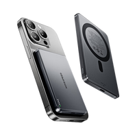 移速【第三代丨轻薄升级】磁吸无线充电宝 仅0.8cm超薄便携卡片式快充移动电源可上飞机适用安卓苹果 mAh·超轻薄【赠快充线+磁吸环】