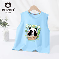 MINI PEPCO小猪班纳童装男童背心坎肩纯棉上衣2025新款夏季圆领休闲无袖T恤 【透气纯棉】 建议【56-65斤】