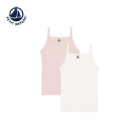 PETIT BATEAU 小帆船 法国Petitbateau小帆船童装吊带衫2件装A0BMS