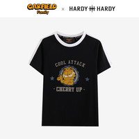 HARDY HARDY 加菲猫联名家族字母休闲圆领长袖T恤