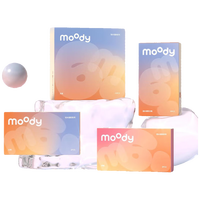 moody美瞳彩色隐形眼镜硅水凝胶Live系列10片装