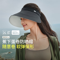 蕉下 Beneunder【侧脸防晒易收纳】春夏季大帽檐防晒空顶帽女便携旅行蛋卷帽