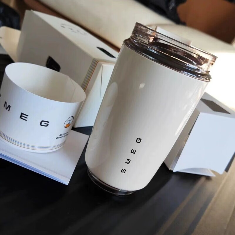  XKJ 便携 保温杯  奶白色 广口杯