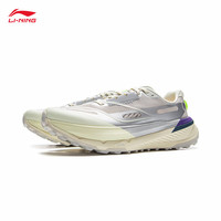 李宁 LI-NING的卢2丨越野跑鞋男鞋25夏季beng丝轻质透气低帮户外运动鞋 浅烟灰/银色-4 41