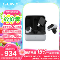 索尼 SONY INZONE Buds 游戏豆 入耳式真无线2.4G蓝牙双模耳机 白色