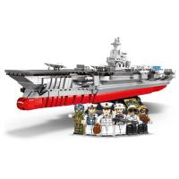新品发售：SEMBO BLOCK 森宝积木 强国雄风系列 208048 19航母 新一代弹射航空母舰