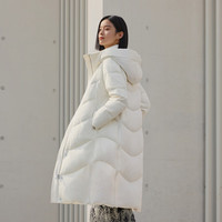 波司登冬季羽绒服鹅绒女款长款连帽新国标90绒商场同款宽松外套