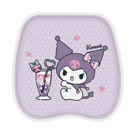 凯蒂猫Hello Kitty汽车坐垫夏季坐垫通风透气夏凉垫2025新款冰丝坐垫单片高级感女士 库洛米 紫色【一体式冰垫】
