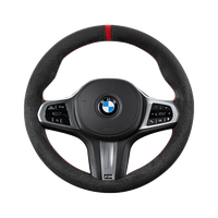 亿丰帆方向盘套手缝翻毛皮超薄麂皮毛绒冬季全包线吸汗防滑把套四季通用 马自达6阿特兹 CX-4 CX-5 CX3昂克赛拉