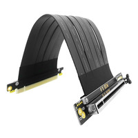 PCI-E 3.0 显卡竖装延长线显卡转换直立式 带屏蔽壳 满速高频20CM