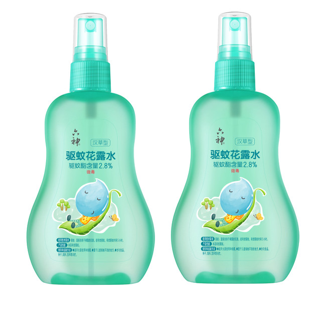 淘金币可用、88VIP：六神 儿童驱蚊喷雾花露水160ml*2