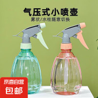 喷壶 浇花浇水喷雾器 气压式喷水壶 500ml 透蓝