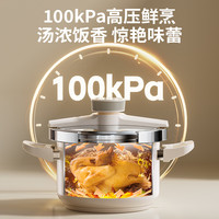 Royalstar荣事达高压锅家用小型防爆不锈钢珐琅压力锅燃气电磁炉通用 加厚不锈钢 防爆