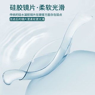 WAVEWAVE硅水凝胶隐形眼镜日抛5片30片透明保湿水润透氧近视 硅水凝胶日抛5片/盒【直径14.1】 700度