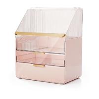 eachy化妆品收纳盒桌面抽屉式梳妆台置物架护肤品透明收纳盒子