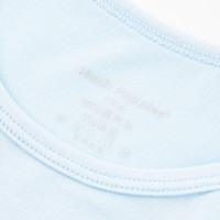 暇步士（Hush Puppies）童装儿童夏装男童女童夏季男女大童舒适背心短裤套装 冰晶蓝 105 cm