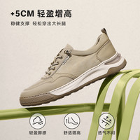 百丽男鞋休闲透气一脚蹬布鞋2025夏季轻盈厚底套脚鞋8RX01BM5 黑色 41