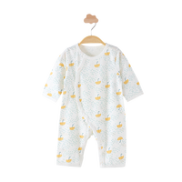 俏贝熊婴儿连体衣夏季薄款新生儿空调服宝宝哈衣纯棉内衣家居服夏天衣服