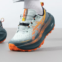 亚瑟士（ASICS）男鞋 25夏季Trabuco公路越野抓地户外运动鞋山地跑步鞋子 专业版/TRABUCO MAX 4/黑橙 40.5 (255mm)