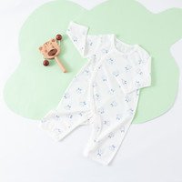 俏贝熊婴儿连体衣夏季薄款新生儿空调服宝宝哈衣纯棉内衣家居服夏天衣服 萝卜兔 80cm