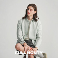 FULL MONTY【新款】男士长袖衬衫尖领天丝商务休闲宽松衬衣2025年春夏 2393
