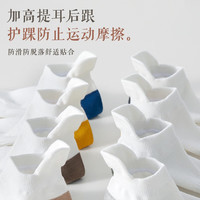 恒源祥袜子男士纯色棉网眼短袜夏季吸汗抗菌运动防臭船袜不掉跟薄款 卡其 黄色 浅灰 蓝色 深灰 绿色 均码 （39-45）棉网眼