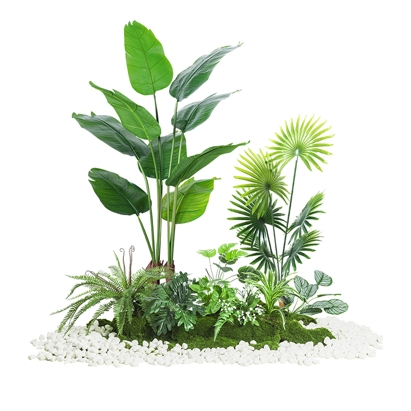 仿真绿植造景组合装饰假植物庭院橱窗布置摆设室内景观造景氛围树