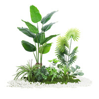 仿真绿植造景组合装饰假植物庭院橱窗布置摆设室内景观造景氛围树