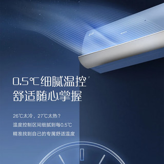 格力 KFR-26GW/(26517)FNhAa-B1(WIFI) 一级能效变频冷暖 苍穹蓝 壁挂式空调