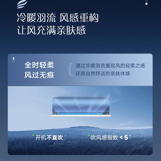 格力 KFR-26GW/(26517)FNhAa-B1(WIFI) 一级能效变频冷暖 苍穹蓝 壁挂式空调