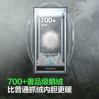 波司登（BOSIDENG）于适同款鹅绒羽绒服男女同款三合一防风防水潮流拼色功能外套 玫雾粉 黑色171A 160/84A