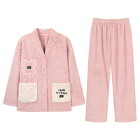 爱帝 I'd I’d 爱帝 女士珊瑚绒开衫睡衣 6246300611