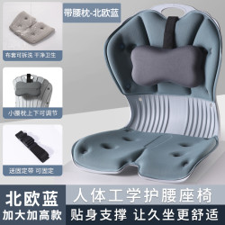 姿挺美 人体工学护腰座垫久坐神器靠背垫撑腰靠扶腰坐垫椅垫一体式