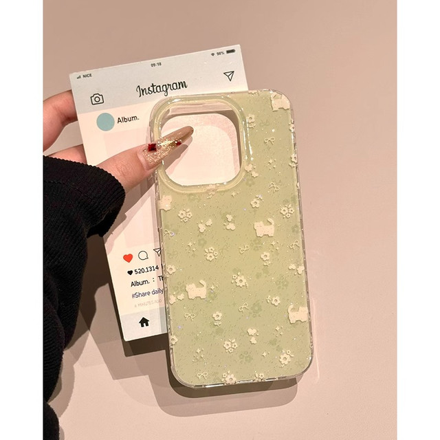 CODSK 适用苹果16手机壳iPhone15Promax新款ip14大孔13花朵12Pro猫咪11小清新Xsmax防摔保护套8plus链条SE2硬壳xr6s