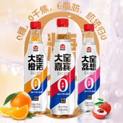 大窑 无糖汽水450ml*9瓶 （嘉宾+橙诺+荔想）