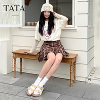 TATA他她厚底勃肯鞋女沙滩拖鞋女外穿凉鞋女2025夏季4QY03BT5 红色（拖鞋款） 37