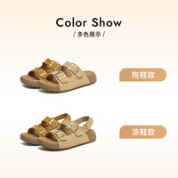 TATA他她厚底勃肯鞋女沙滩拖鞋女外穿凉鞋女2025夏季4QY03BT5 蓝色（凉鞋款） 39