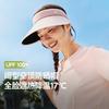 蕉下 女士黑胶空顶帽草帽 户外通勤百搭防紫外线太阳帽