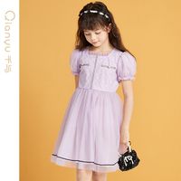 千与童装女童夏装夏季裙子公主小香风儿童纱裙连衣裙甜美网纱