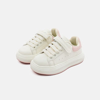 KAPPA KIDS卡帕童鞋春夏季儿童百搭跑步鞋透气运动鞋休闲小白鞋女童板鞋男童 米粉 33 码适合脚长203mm