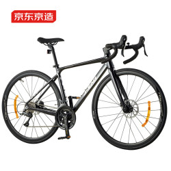 京东京造 公路自行车RS600成人16速铝合金车架玛瑙黑