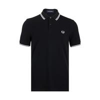 FRED PERRY男麦穗刺绣全棉短袖polo衫男士2025年春夏XY
