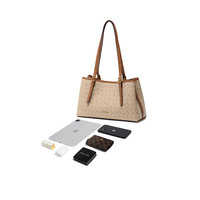 百丽包包女2025海鸥老花母亲节法棍单肩斜挎包托特包7239