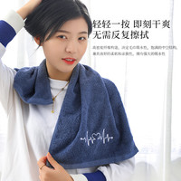 懿儱佩情侣毛巾纯棉结婚男洗脸创意一对diy定制印logo刻有名字绣字礼盒 粉色1条+蓝色1条（定制名字留言
