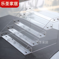 默然诺尔多层阶梯展示架亚克力透明多层阶梯架子模型盲盒展示架盲盒娃娃收 【旗舰款】两阶单格内宽4.9cm